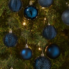 Midnight Blue 36 Piece Christmas Bauble Set